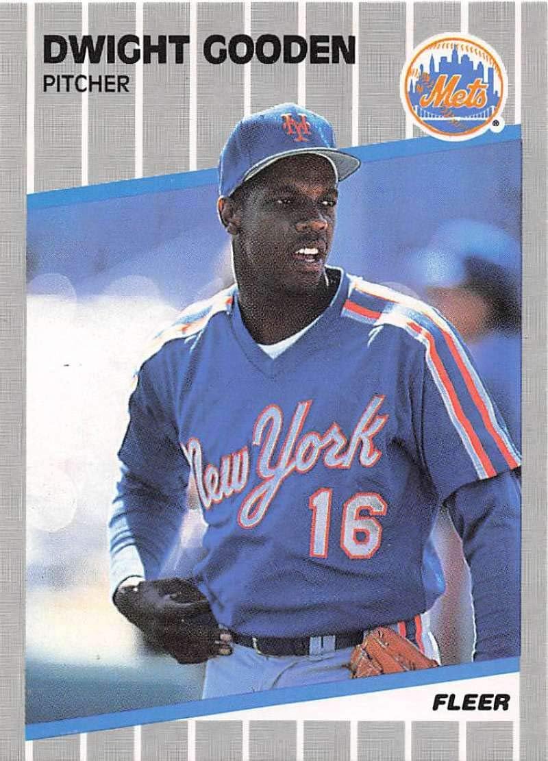 1989 Fleer Baseball 36 Dwight Gooden New York Mets