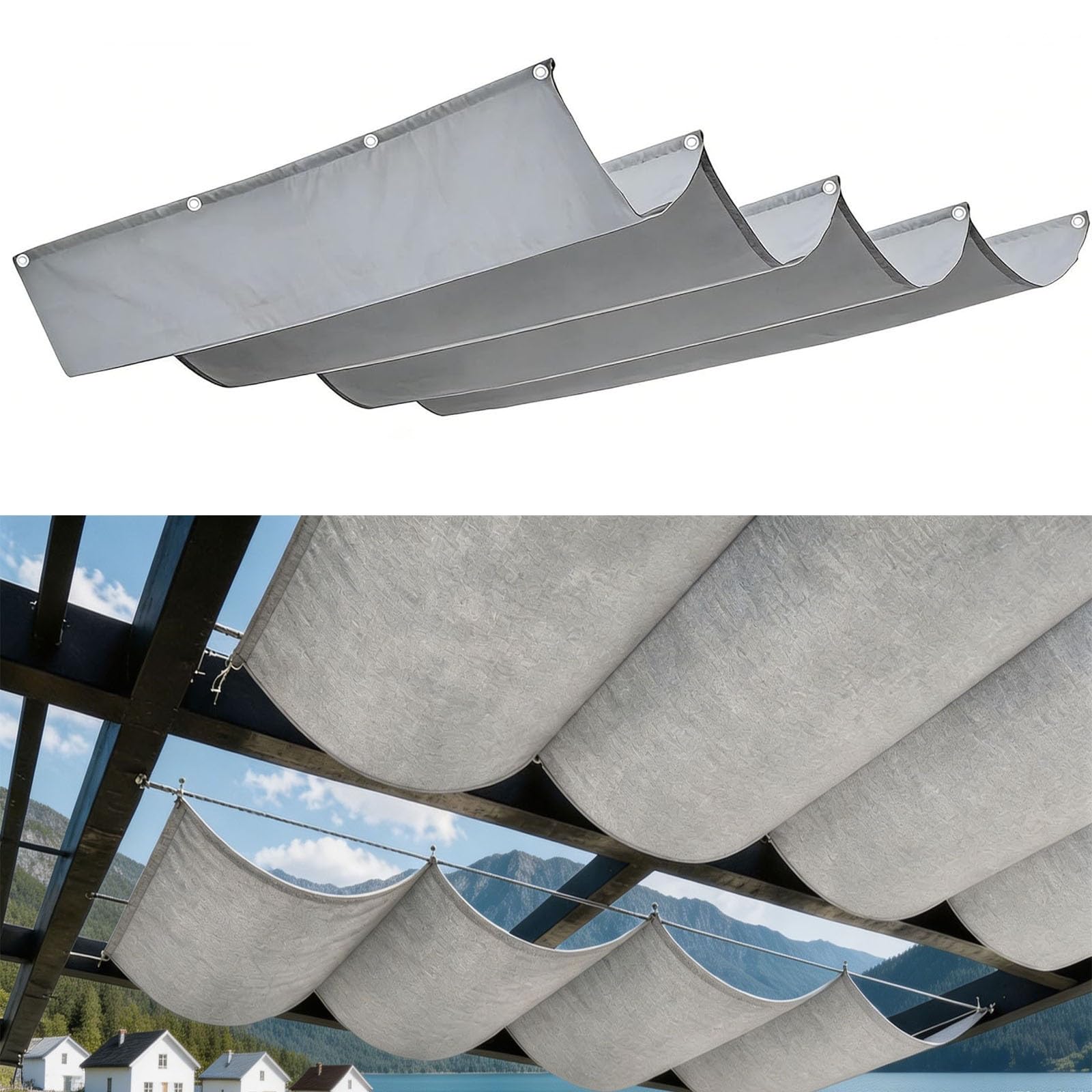 Voile ombrage rétractable vague : la solution contre la chaleur et la pluie sur le balcon