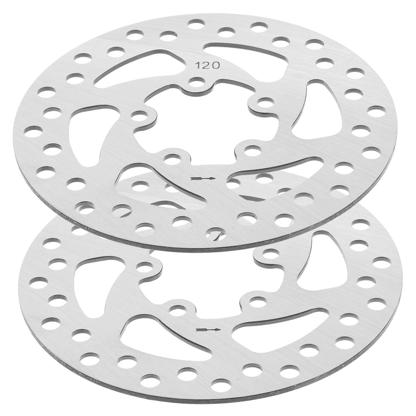 GOOHOCHY 2pcs Scooter Brake Discs Bike Disc Brakes Hollow Design for High Friction