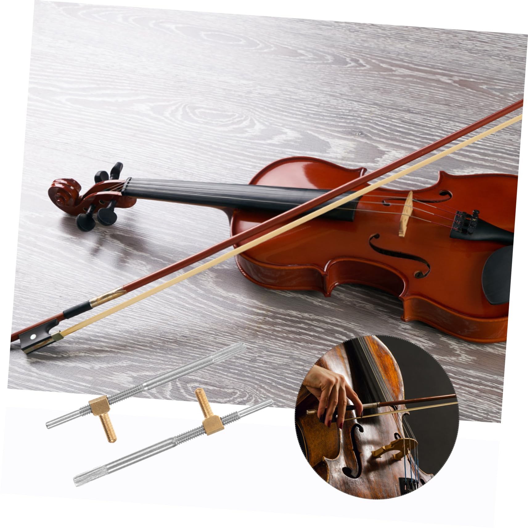 バイオリン弓4/4サイズ　ネジがいい感じ バイオリン弓4/4サイズ ネジがいい感じ バイオリン弓4/4サイズ