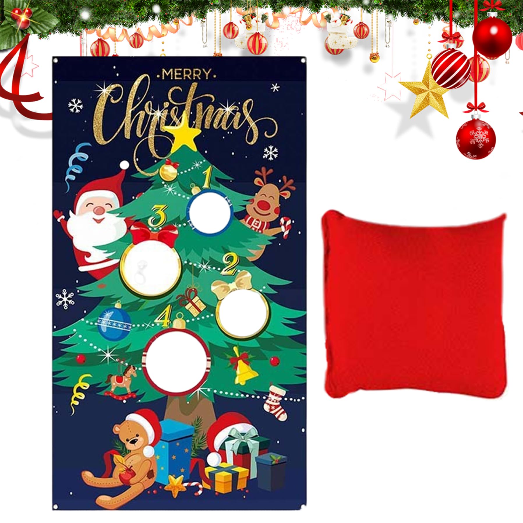 Juegos de Navidad juego de lanzamiento de pufs para niños y regalos festivos