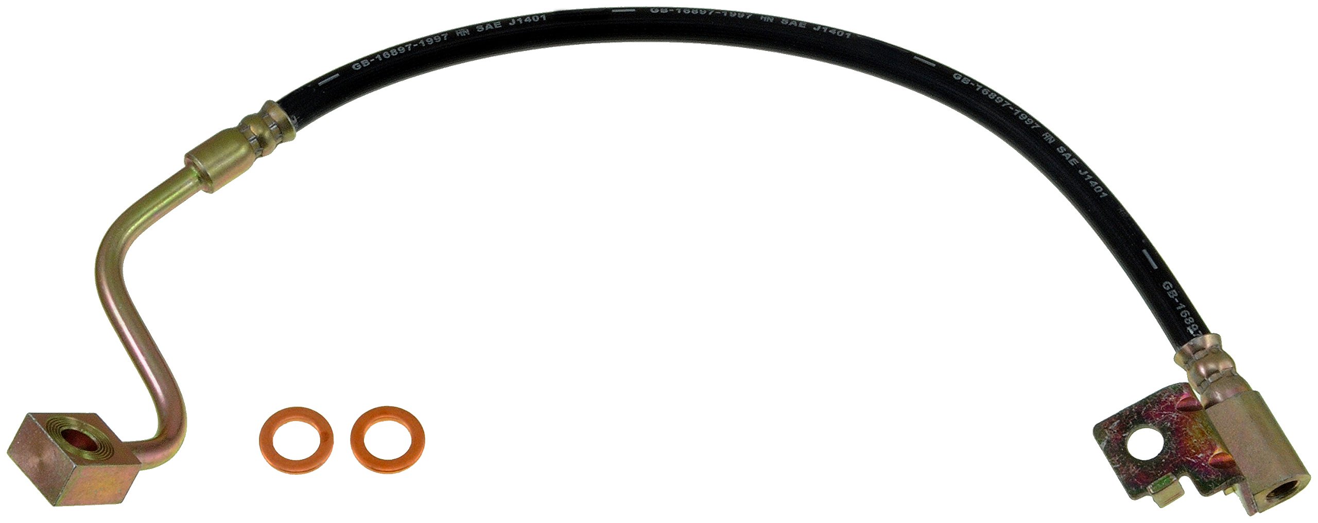BRAKE HOSE - Brake Hydraulic Hose - Brake Line - Brake Hose - This automotive brake hydraulic hose was precision-engineered to match the fit, function and performance of the original brake hose on specific vehicles and positions to ensure safe, long-lasting durability as part of a complete brake repair. - Ford Expedition 2006-02, Lincoln Navigator 2006-02 - Dorman H620100 Rear Driver Side Brake Hydraulic Hose Compatible with Select Ford / Lincoln Models