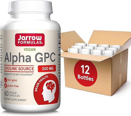 Miniatura 11 de Jarrow Formulas Alpha GPC, 300 mg, suplemento dietético, suplementos de salud cerebral para adultos, 60 cápsulas vegetales, suministro para 30 días
