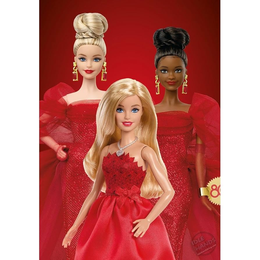 バービー barbe Amazon.com: Barbie Mattel 80th Anniversary Ruby-Red