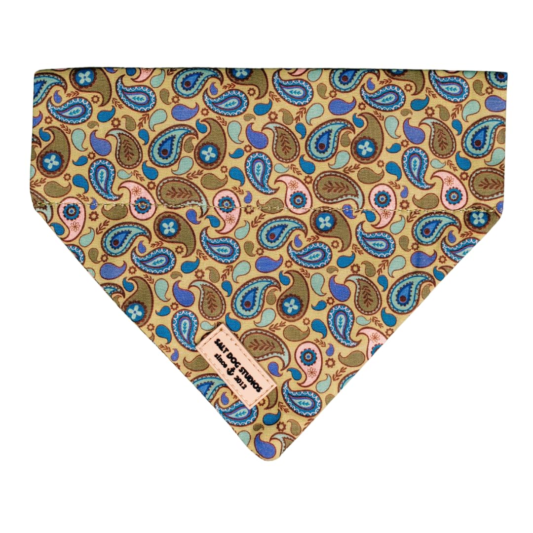 Salt Dog Studios Dog Bandana - Slip-On Dog Collar Bandana, Soft Cotton Dog Scarf for Small, Medium and Large Dogs, 19 (Paisley, Small) — image 1