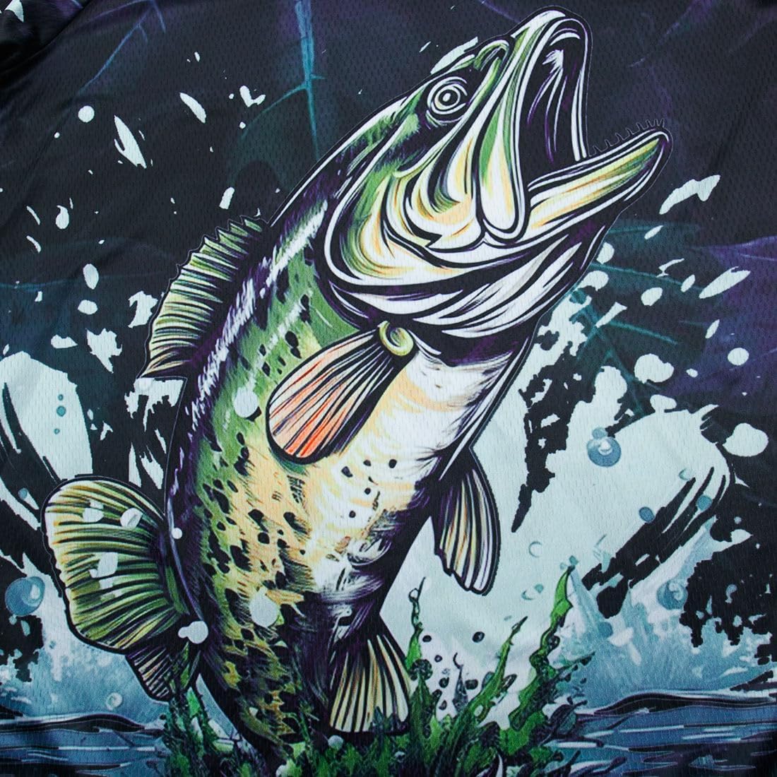 Mens Fishing Shirt Long Sleeve, Fishing Jerseys Fish Tshirts - Breathable, Cooling, Light-Weight - Image 2