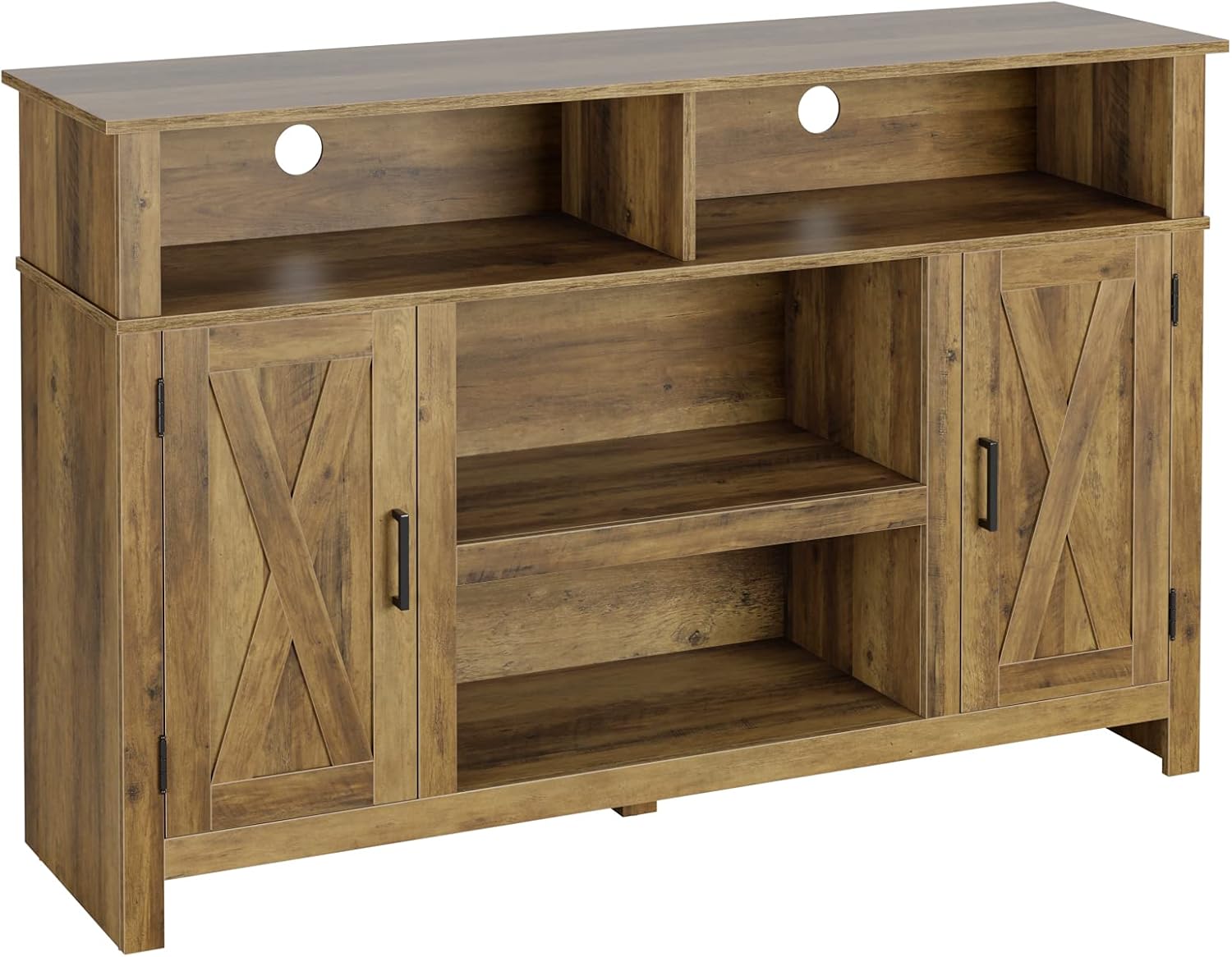 Buy Modern Farmhouse TV Stand for TVs Up to 65, Barn Doors Television