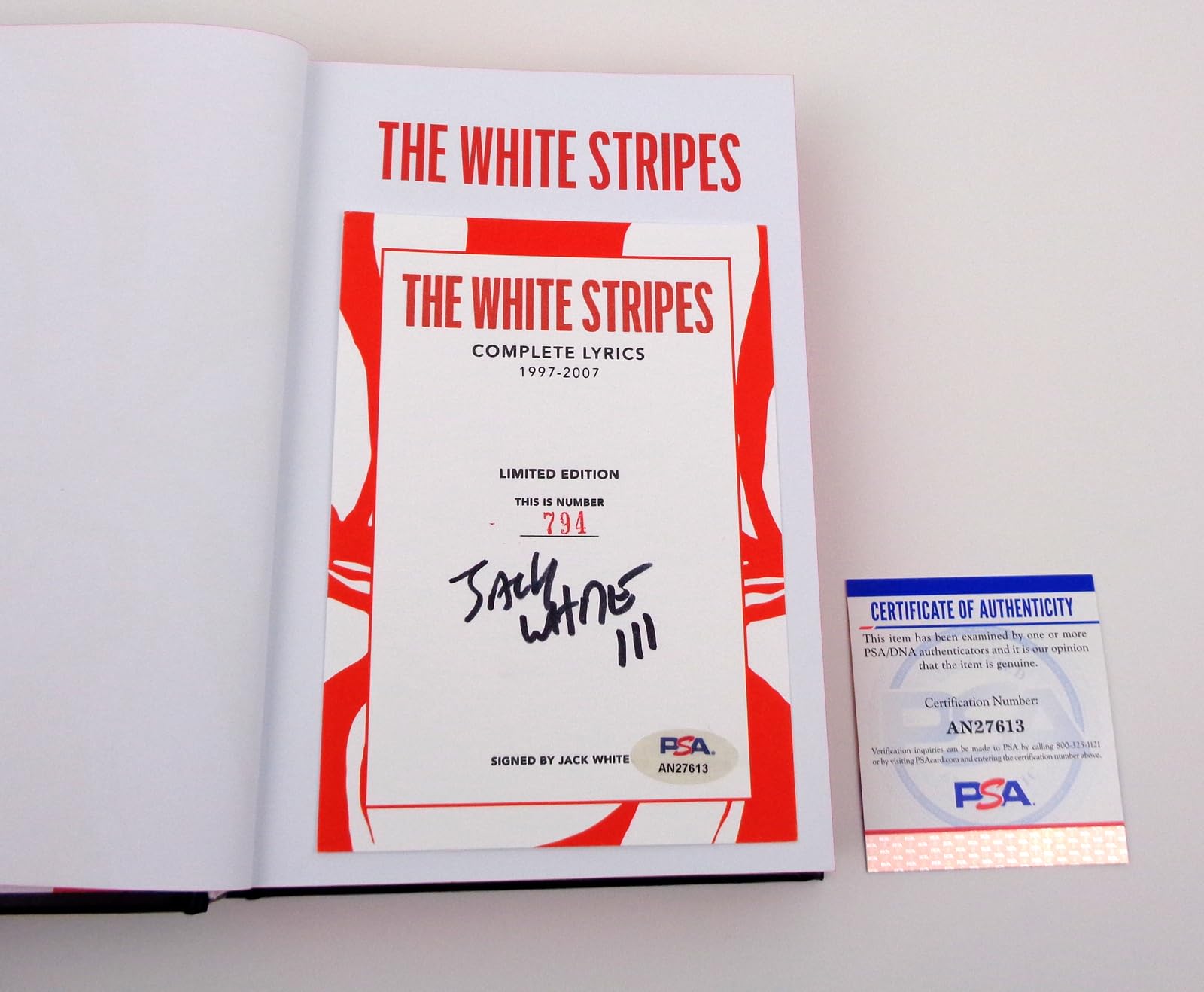 レア Jack White 直筆サイン The White Stripes Jack White signed lp in person + coa! autographed album White