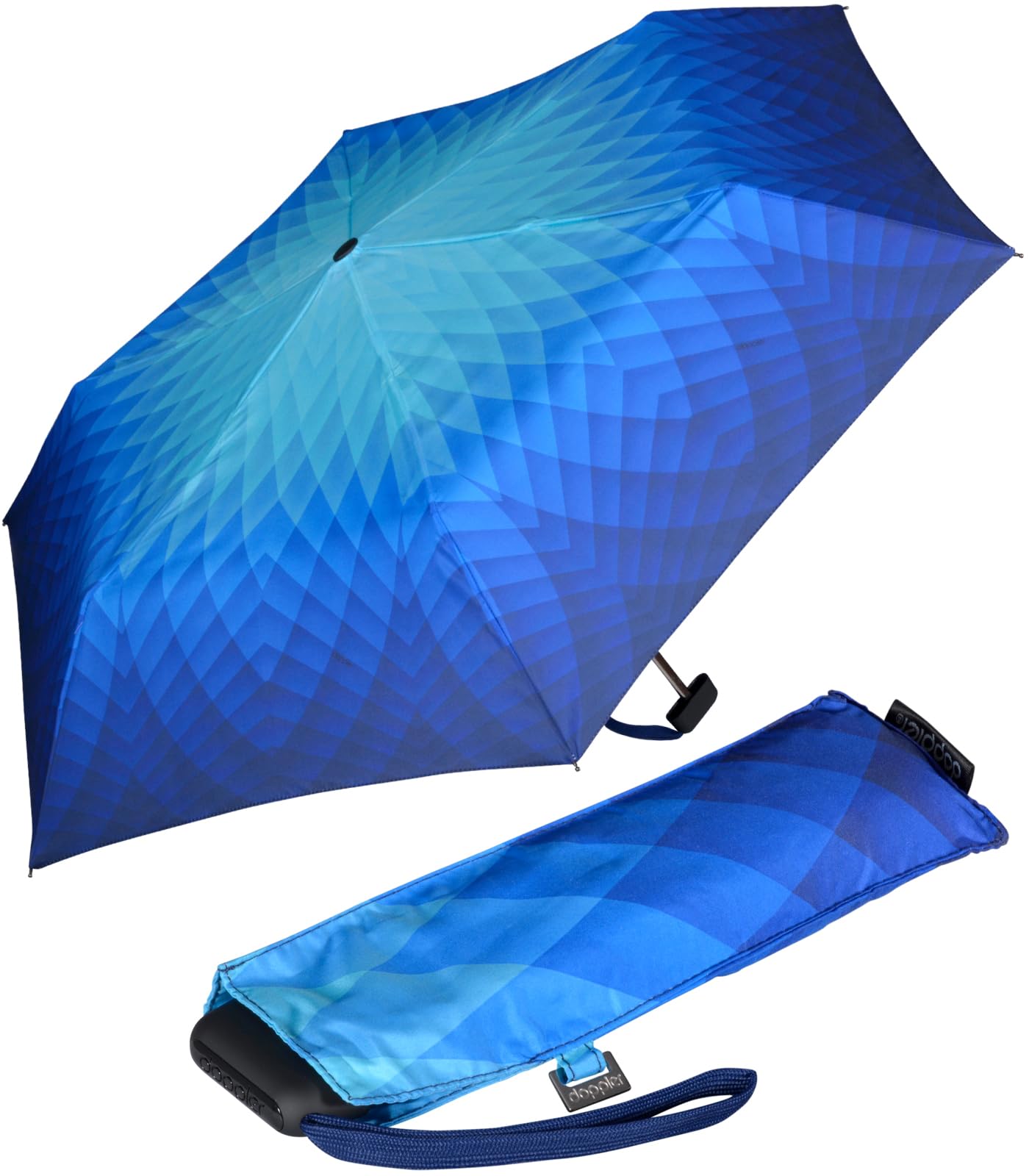 Doppler, Carbonsteel Mini Slim Fusion Blue, Unisex, Adulto, Taglia unica
