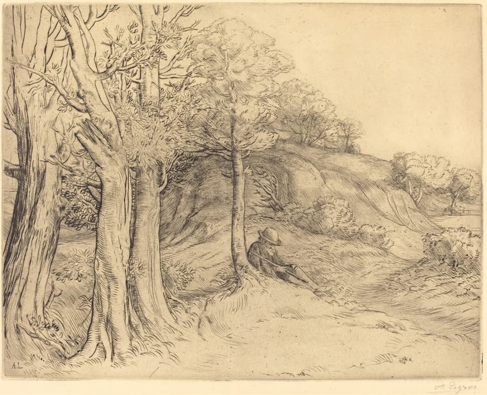 Affiche Alphonse Legros Solitude 50 x 70 cm pour créer un coin lecture apaisant