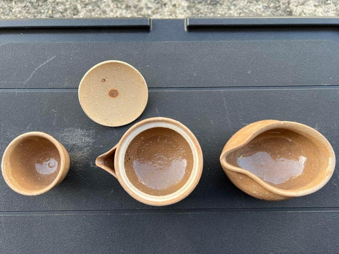 萩焼 煎茶器 急須 湯呑酒器 猪口 徳利 盃 煎茶道具 茶道具 JAPAN 萩焼
