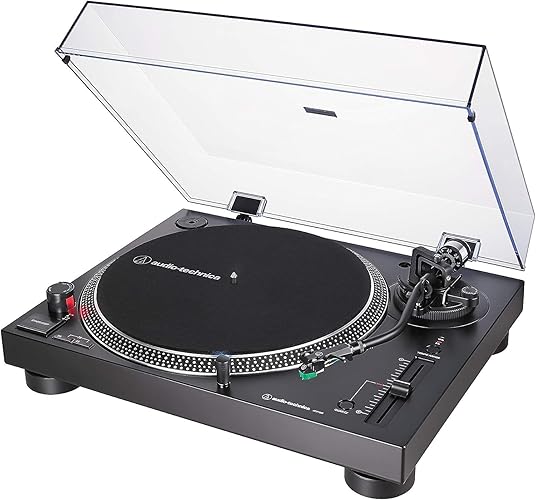 Audio-Technica LP120XUSBBK Manual Direct-Drive Turntable (Analogue & USB) Black - Black - Analogue