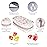 Serfeymi Weekly Travel Pill Organizer 2 Times A Day AM PM Upgraded Rainbow Pill Box 7 Day with Portable Zipper PU Leather Pill Case, Medicine Organizer for Pills, Vitamins, Fish Oils - Floral 01