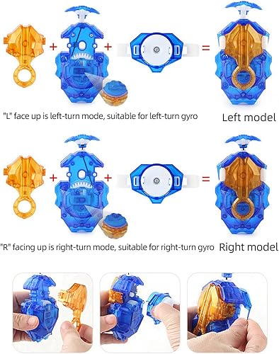 Miniatura 5 de Bays Blade Battling Tops Bey Burst Spinning Starter Booster SuperKing DB B-191 Salvador Perseus Giga Bearing-3 Battle Gyro Toys Metal Plastic Fusion