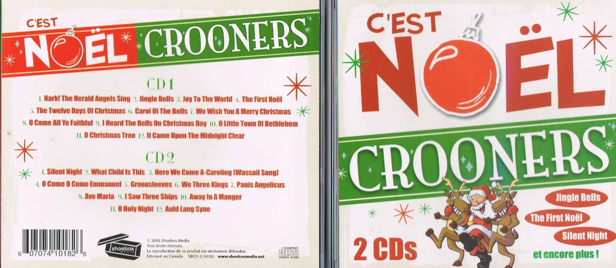 C'est Noël Crooners et Encore Plus - 2 Disques (Musique de Noël anglophone) [Audio CD] The Shoebox Crooners