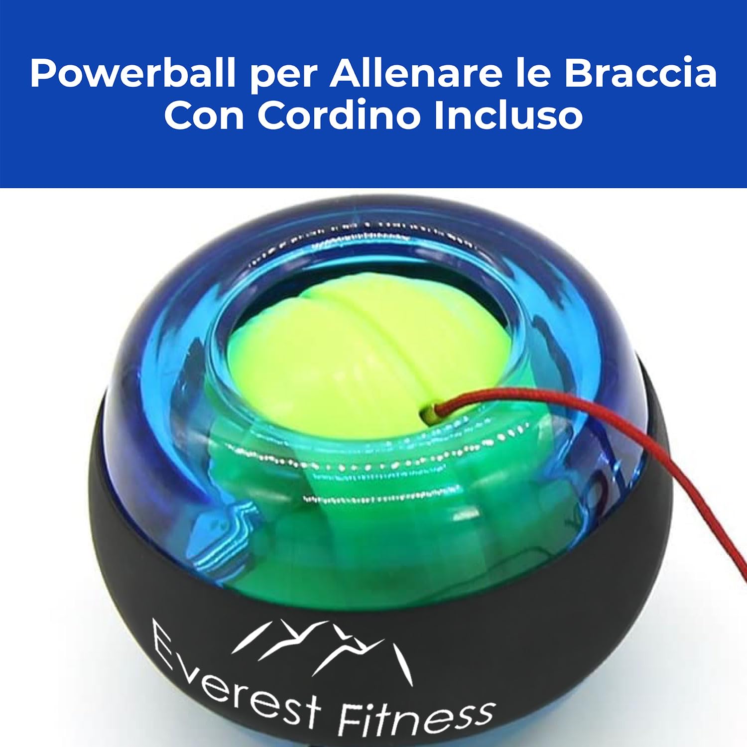 BeSokar Pallina Giroscopio In Metallo – Allenatore Per Braccia, Polso E Dita Con 5 Livelli Di Resistenza E Peso Extra 80g