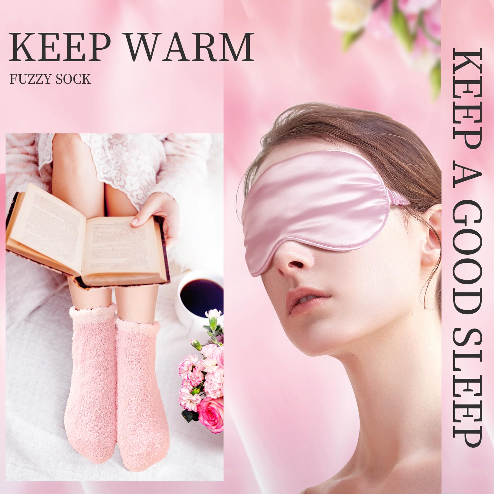 MACEVIA Paquete de cuidado del cáncer de mama, caja de regalo para mujeres, cesta de regalo inspiradora Get Well Soon con vaso, vaso, gorro, máscara de ojos, calcetines para pacientes después de la