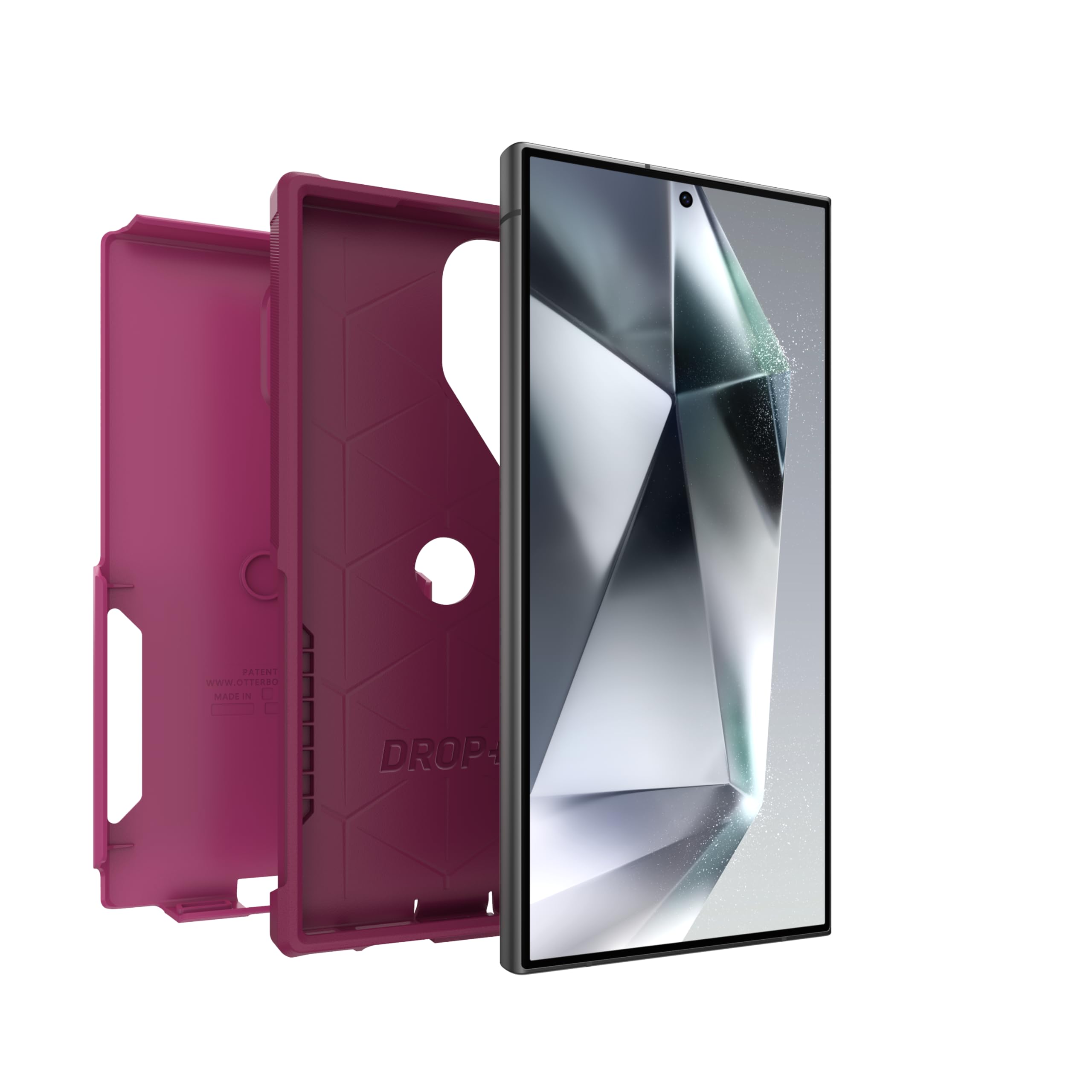 OtterBox Commuter Series Coque Fine et résistante pour Samsung Galaxy S24 Ultra Rose Fuchsia