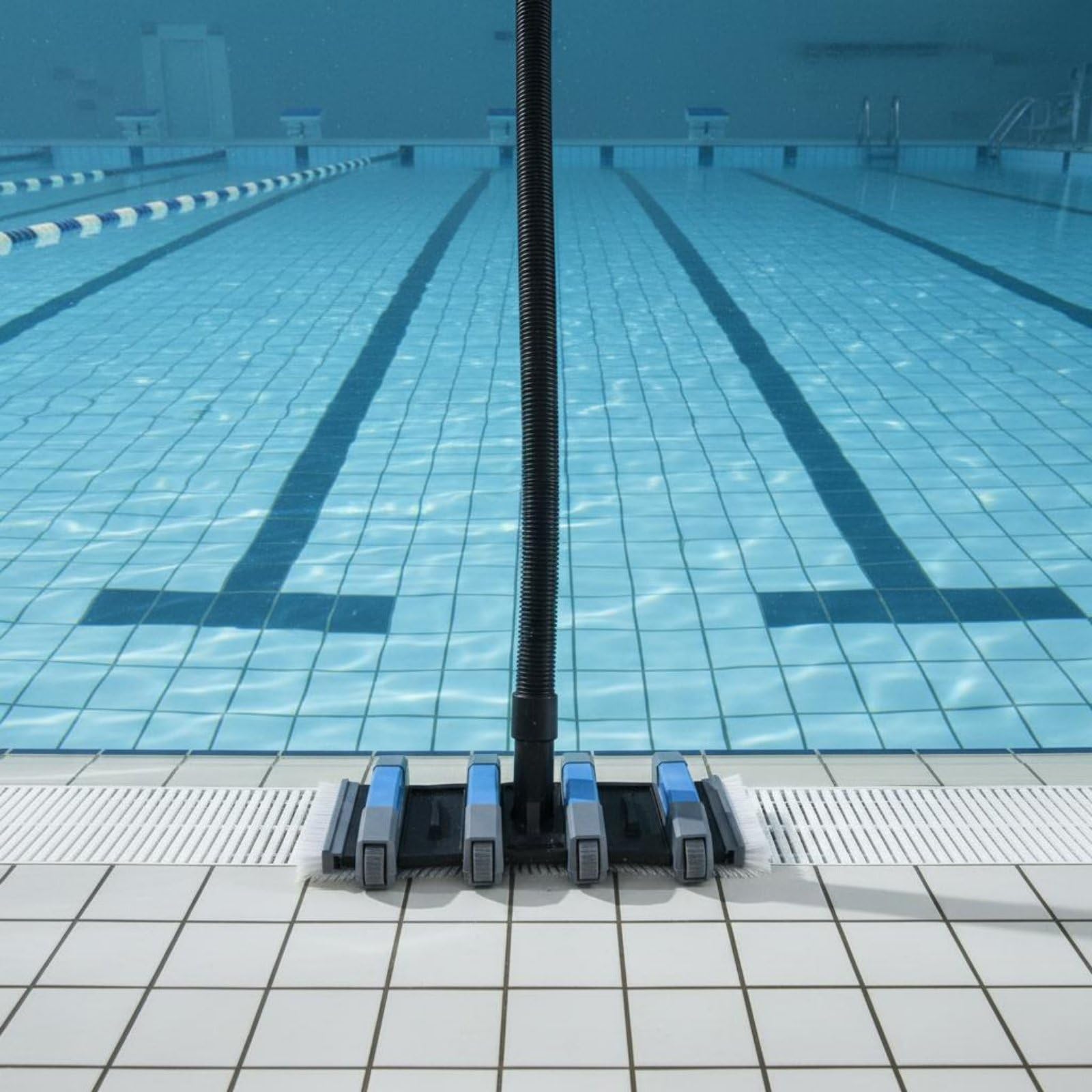 Tête de Brosse de Nettoyage de Piscine Aspirateur Brosse Suceur roulettes Connexion d'Aspiration Stable et Maintien sur Parois et Fond Adaptée à Piscines Enterrées Spas Extérieurs