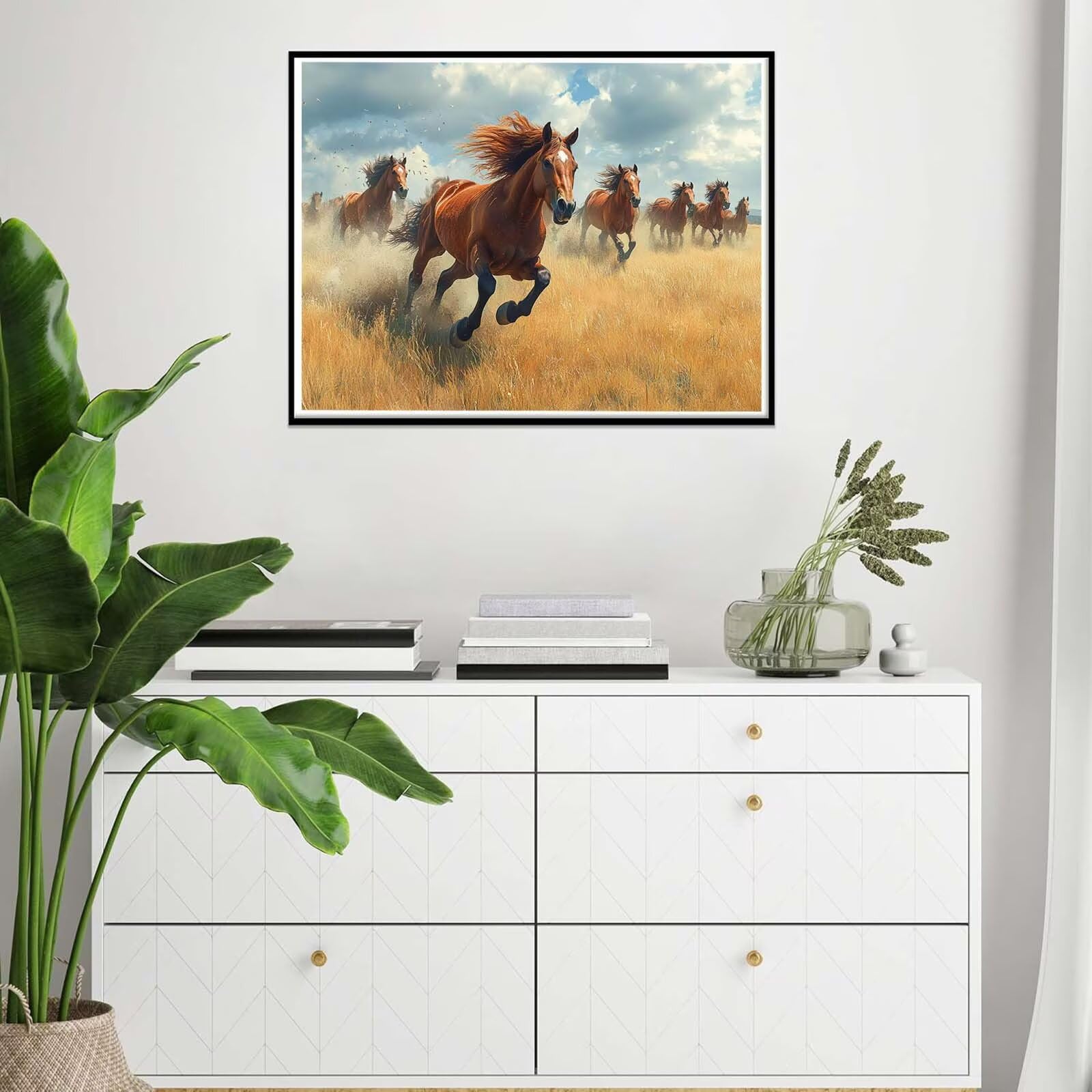 animal Pintar por Numeros Adultos, DIY Paint by Numbers Kits 60x80cm j0-583