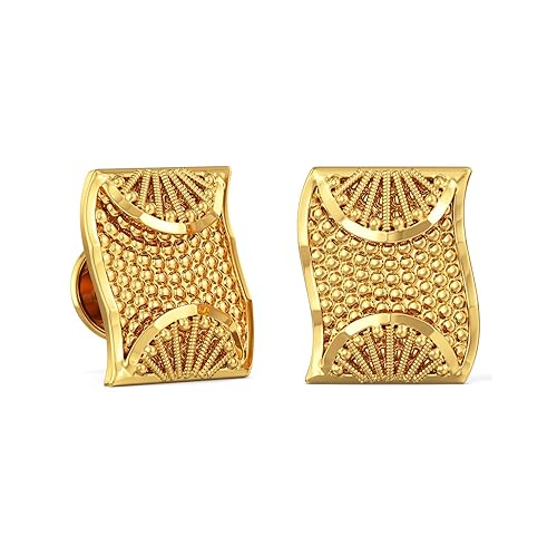 22KT Yellow Gold Stud Earrings for Girls