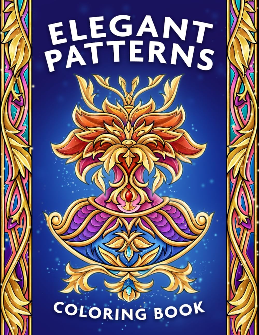 Elegant Patterns Coloring Book: For Adults with Mandala Inspired Designs for Fun and Relaxation Paperback – 10 July 2023