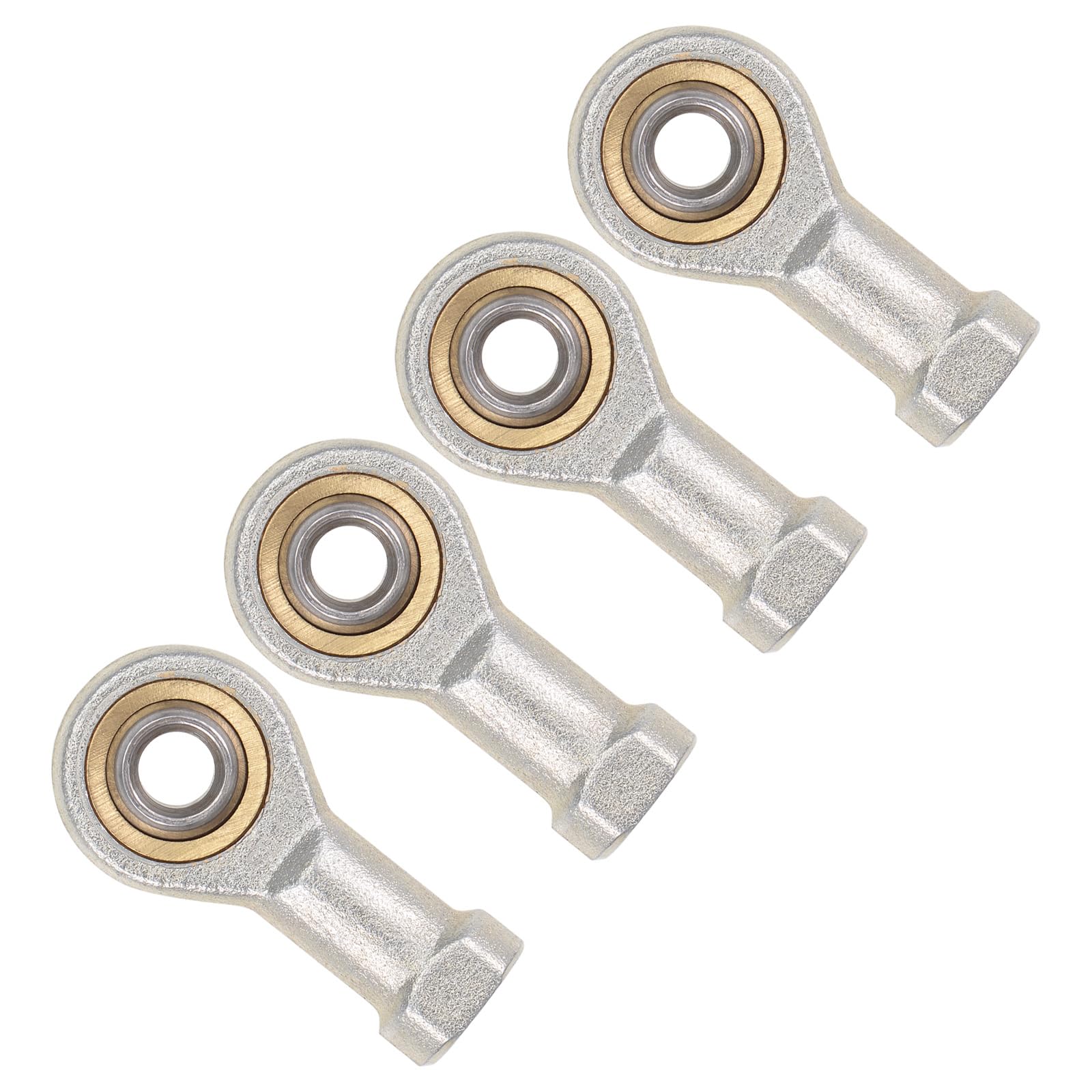 Kozelo 2pcs Rod End Joint Bearing - [6mm Bore M6x1.0 Female Right Thread] Fish Rod End, Carbon Steel