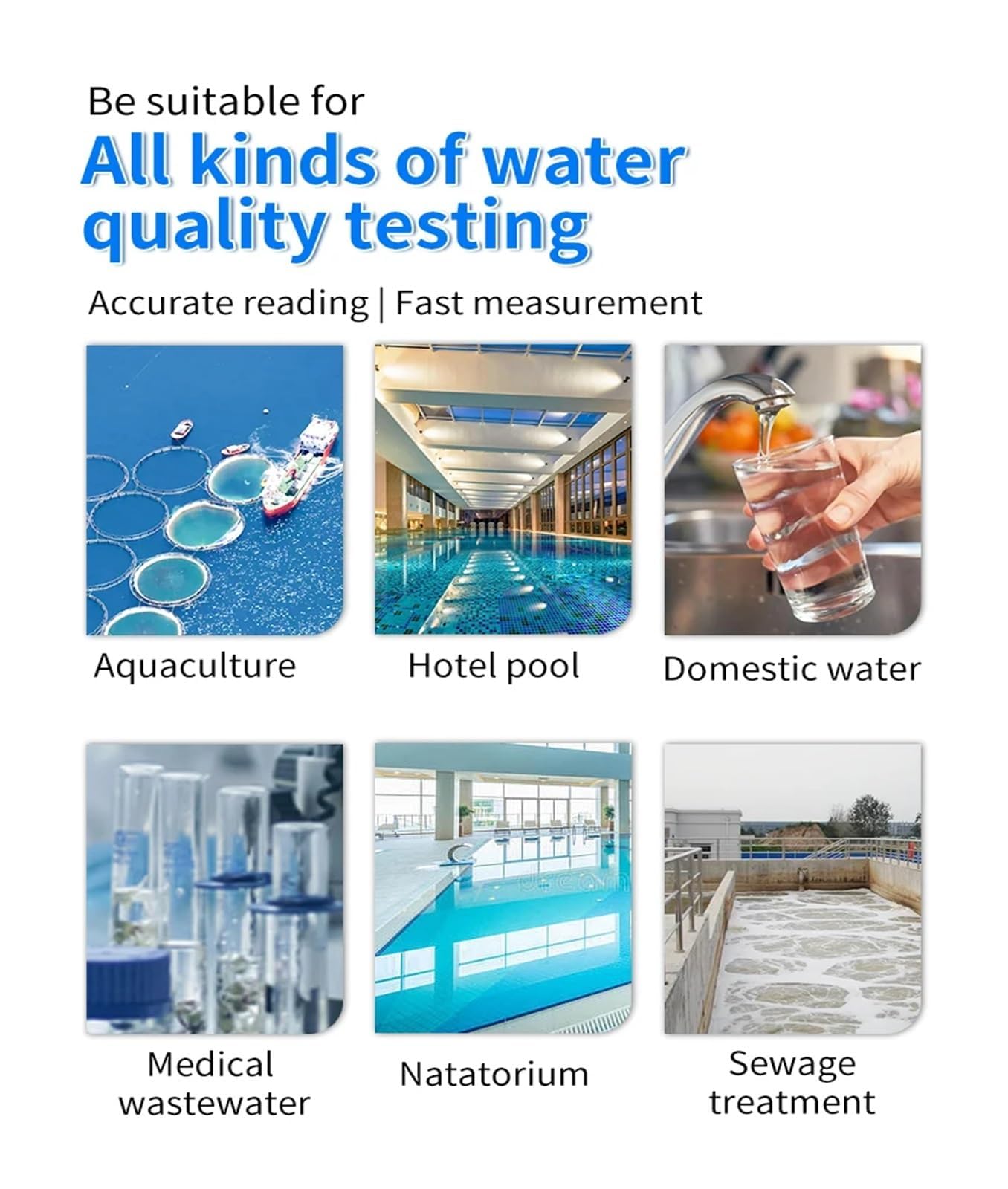 Turbidímetro digital de agua, probador portátil de alta precisión para agua potable, acuario y análisis de laboratorio, mide 0.00 ~ 1000 NTU