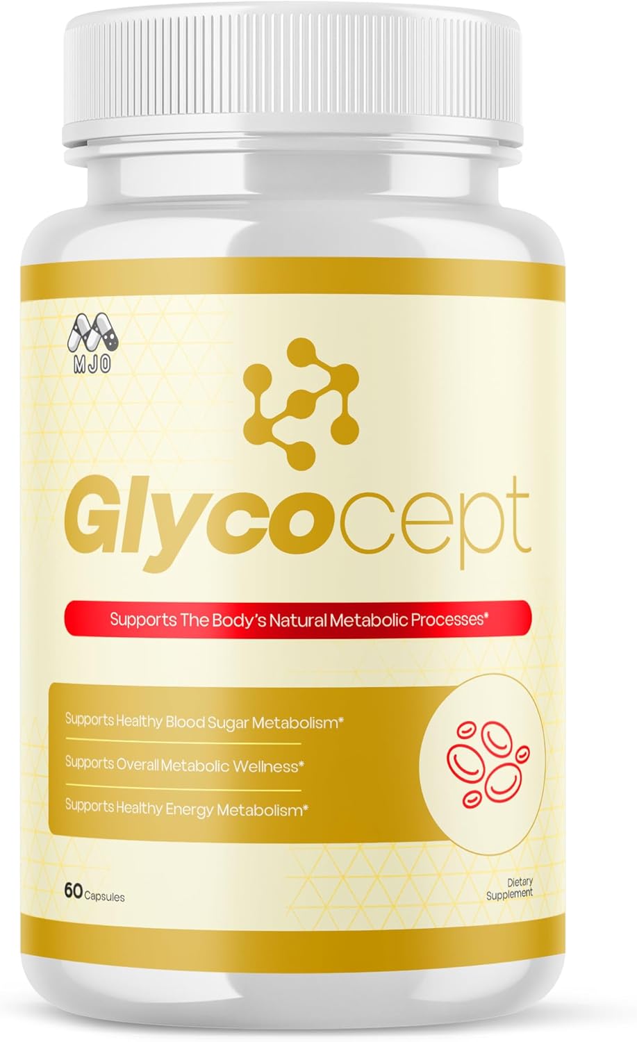Glycocept Capsules, Official Glycocept Pills with All Natural Ingredients, Advanced Glycocept Capsules Health and Wellness Vitamin Supplement for Maximum Strength Multivitamin Supports (60 Capsules)