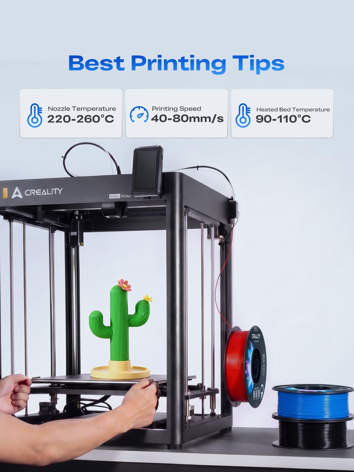Creality ABS Filament - Black 1kg for 3D Printing -4 Creality ABS Filament - Black 1kg for 3D Printing -4