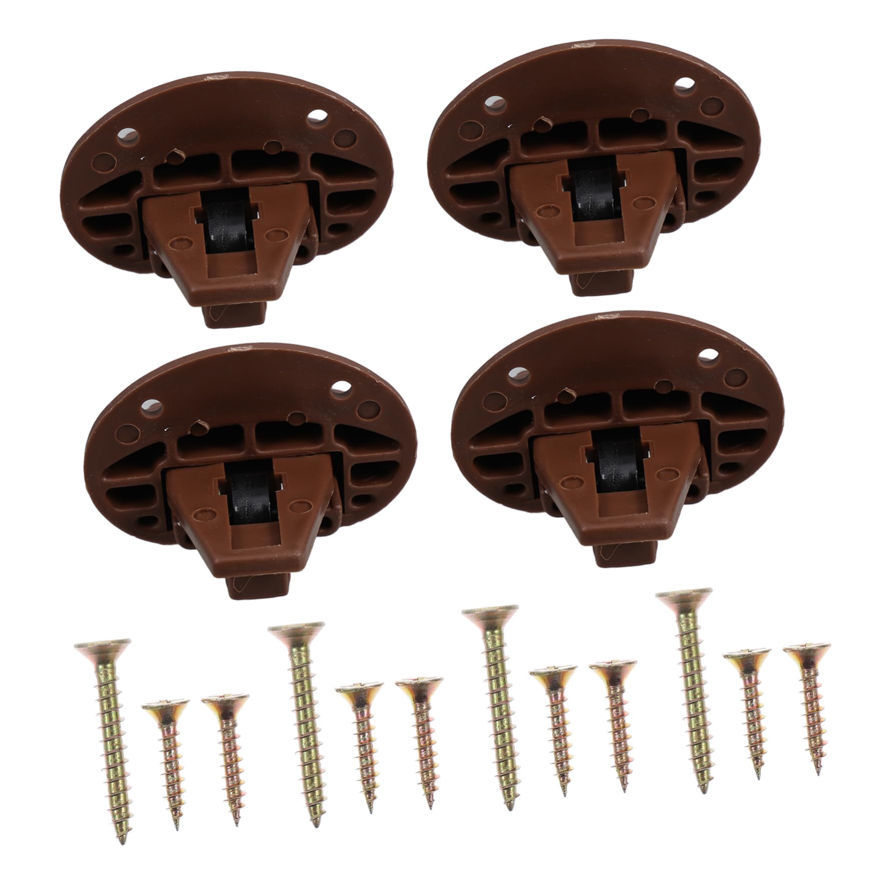 DONFAMDS Replacement Drawer Guide Kit 4pcs Drawer Slides for Kitchen Dresser Cabinet Easy to Install Silent Sturdy Long-Lasting