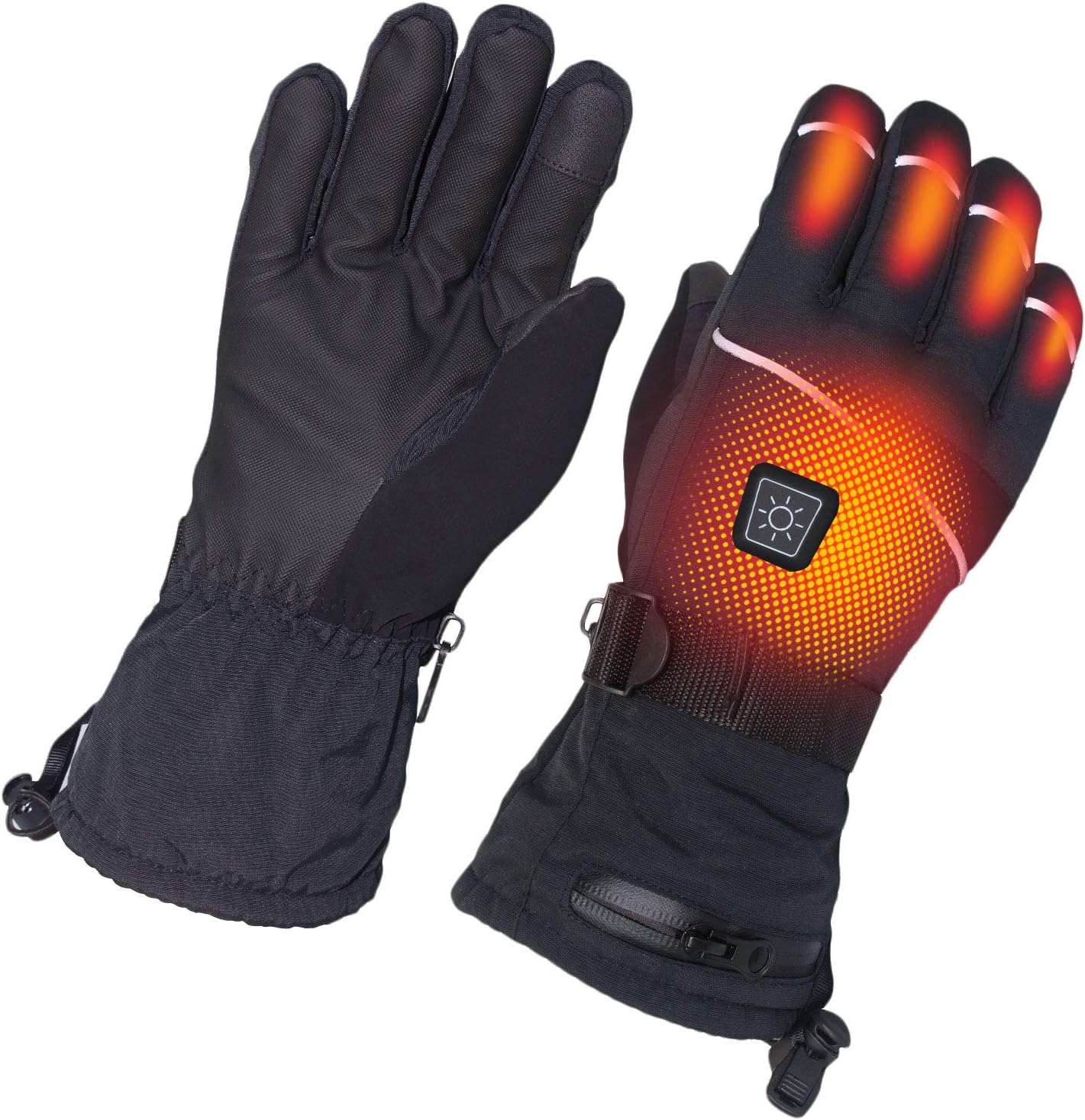 CHEROO Battery Heated Gloves for Men Women 6 Heating