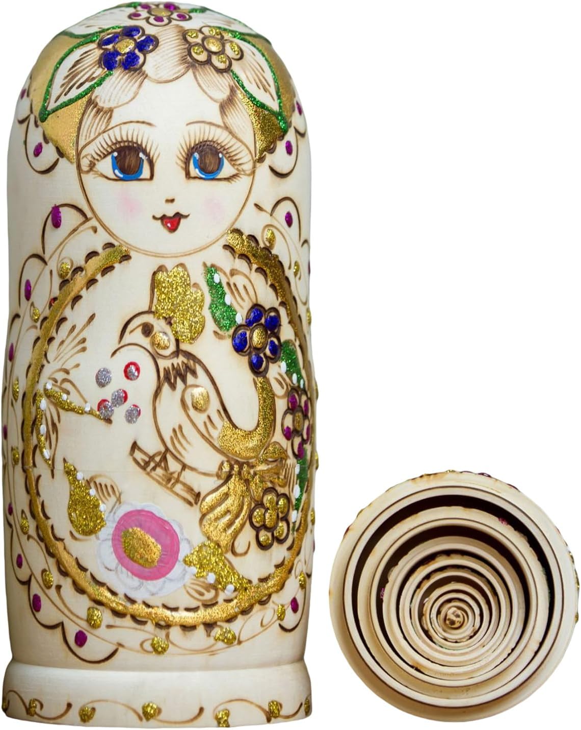 Russian Nesting Dolls 10 Pieces Hand Painted Toy Traditional Matryoshka Dolls Traditional Russian Stacking Dolls