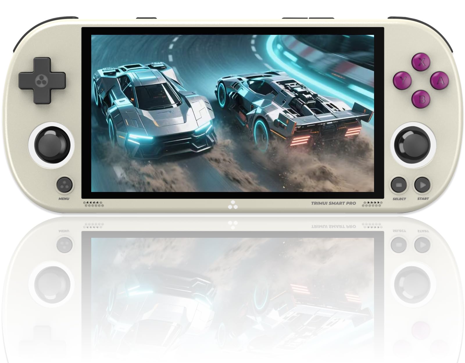 TRIMUI Smart Pro Handheld Game Console,5000mAh Built-in 64G with 10000 games,Linux System,5- inch IPS High-Definition Screen,RGB Dual Joystick Design (Gray,64G)