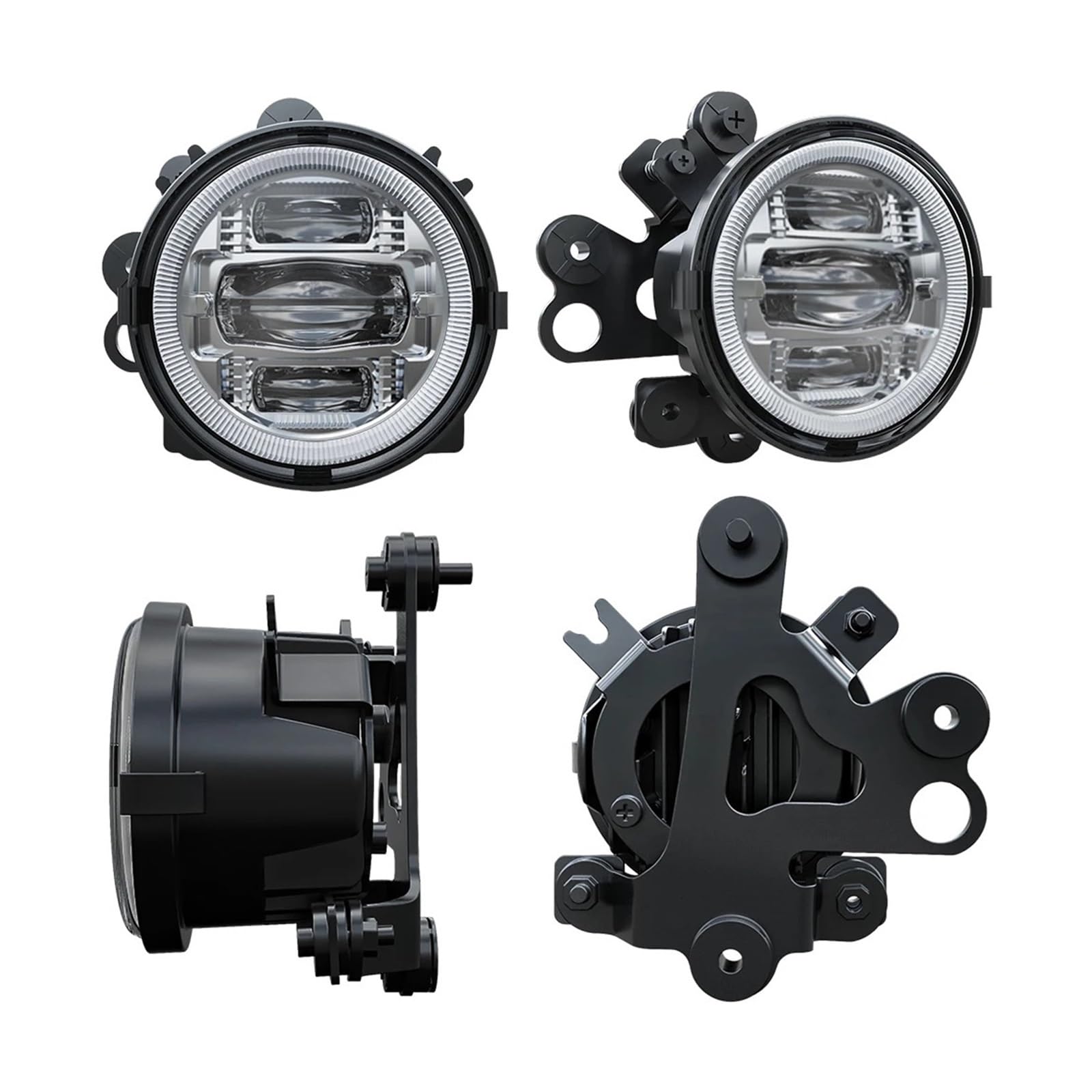 Światło Do Jazdy Motocykl Head Light DlaGoldwing 1800 GL1800 2001-2011 | Światło mijania DRL Przednie, środkowe, dolna osłona Wstawiane światła przeciwmgielne LED(Chrome)