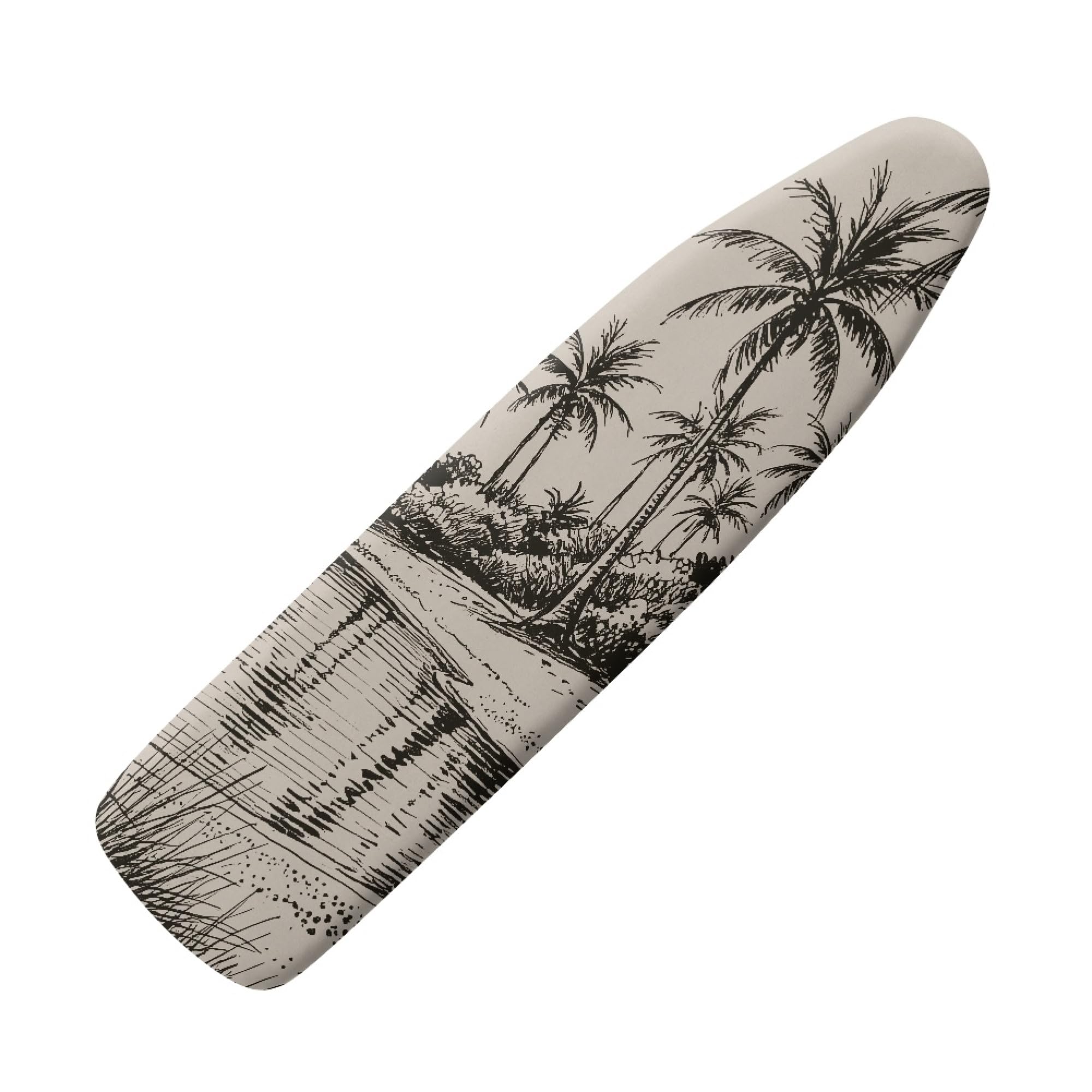 Heavy Duty Ironing Board Cover Brown Tree Heat Reflective Cotton Polyester Blend, Elasticated Drawstring Fastening, Scorch Resistant For Steam Iron150X50Cm/60X20In
