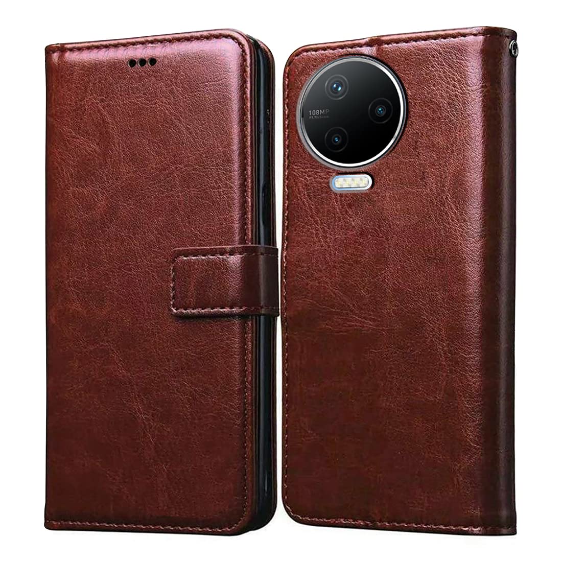 Casotec Flip Cover for Infinix Note 12 Pro 4G | Premium Leather Finish | Inbuilt Pockets & Stand | Flip Case for Infinix Note 12 Pro 4G (Brown) (B0BGSVSZ6Y) Amazon Price History, Amazon Price Tracker