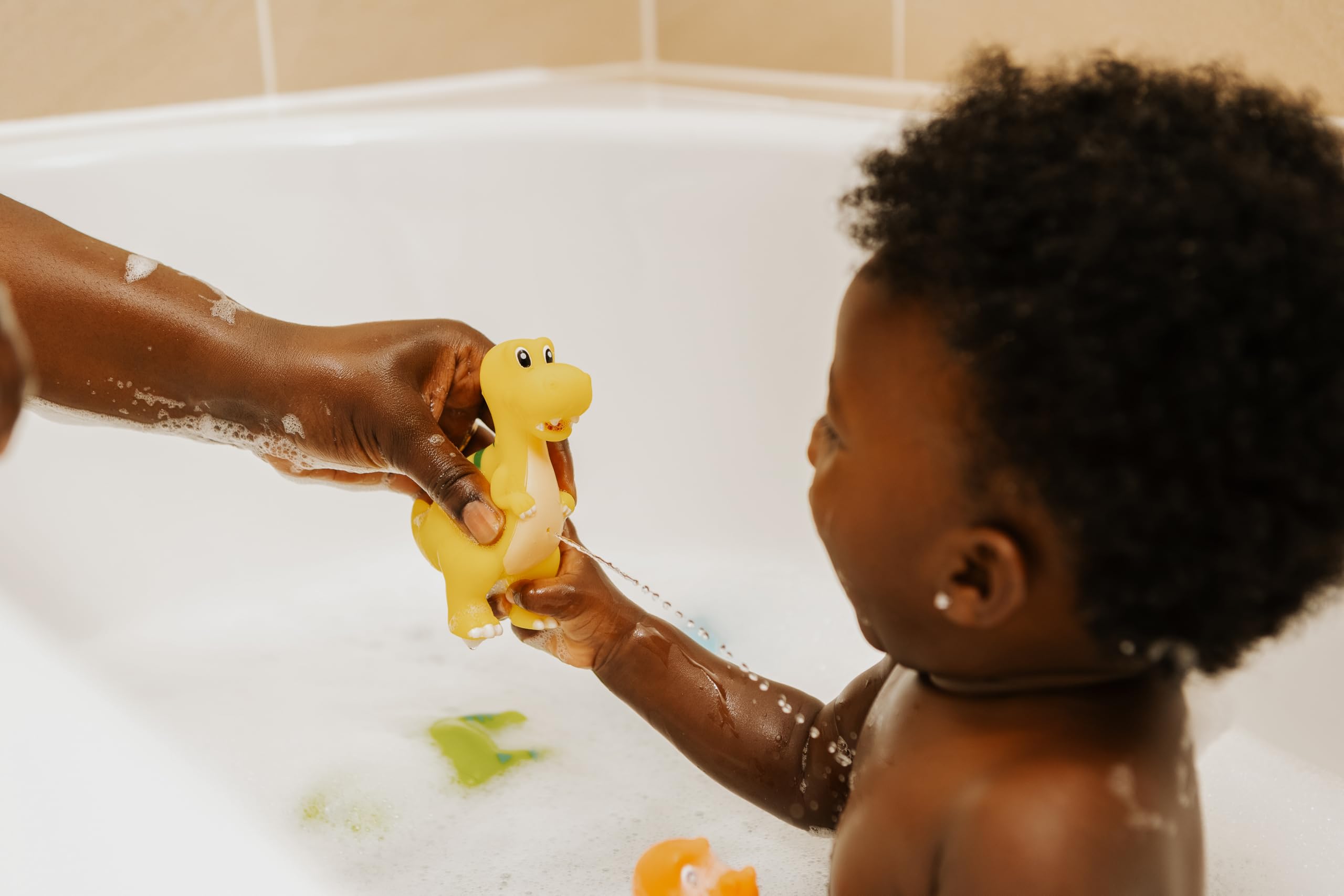 Nuby Dinosaur Bath Squirters - Colourful Bath Toy, Multicolor - Image 2