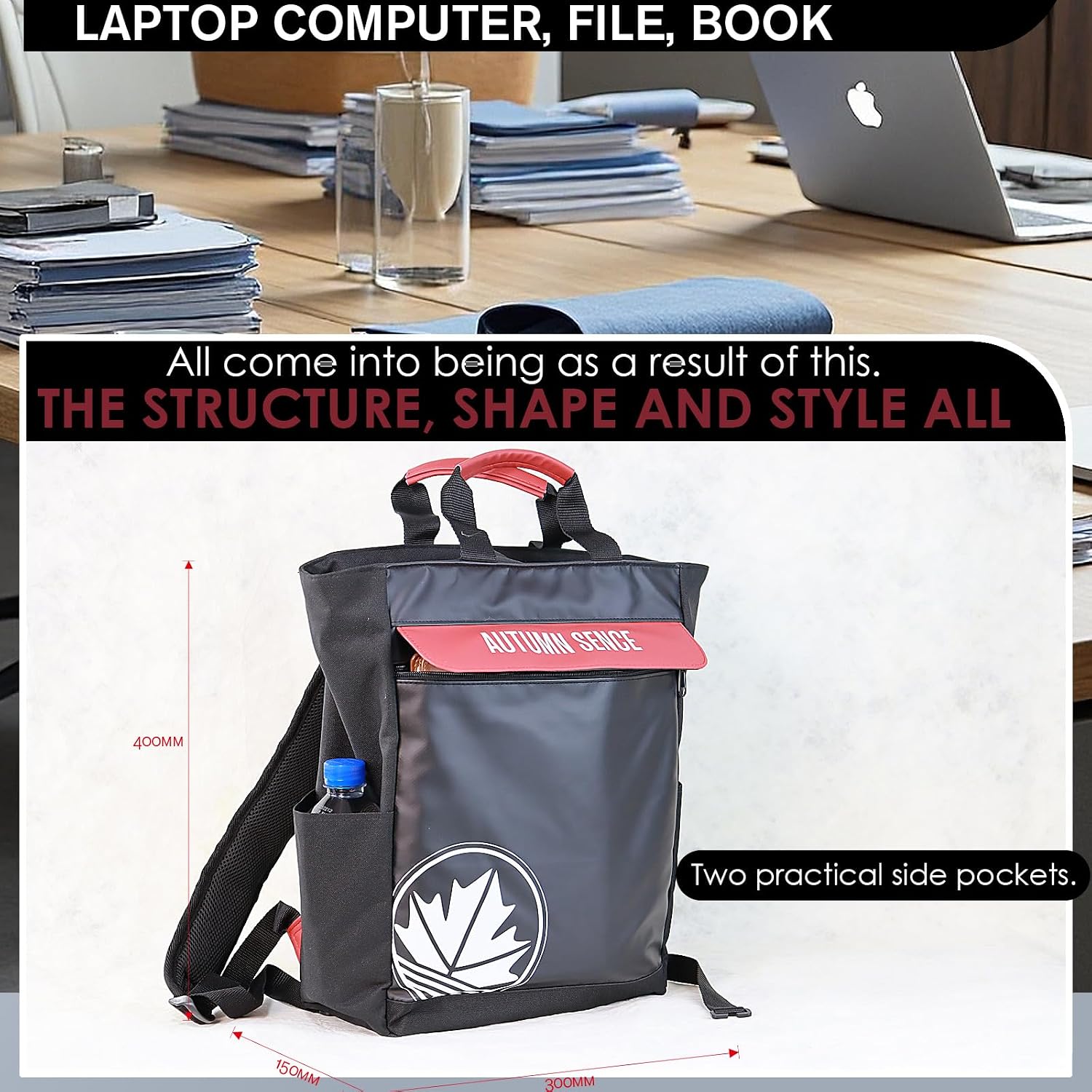 Travel Laptops Backpack Bookbag, Water-Repellent College Daypack Business Backpack, Schoolbag, Laptops Bags for Men & Women, 15.6 Inch Notebook Backpack. (red)
