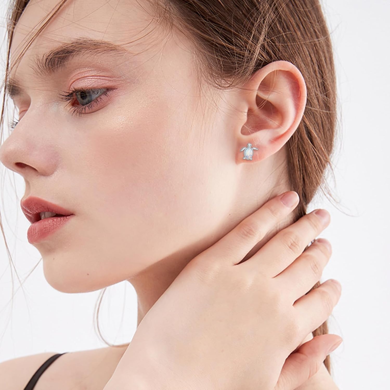 Animal Stud Earrings for Women 925 Sterling Silver Panda Penguin Sea Turtle Bunny Stud Earrings Cute Animals Jewelry Gift for Women