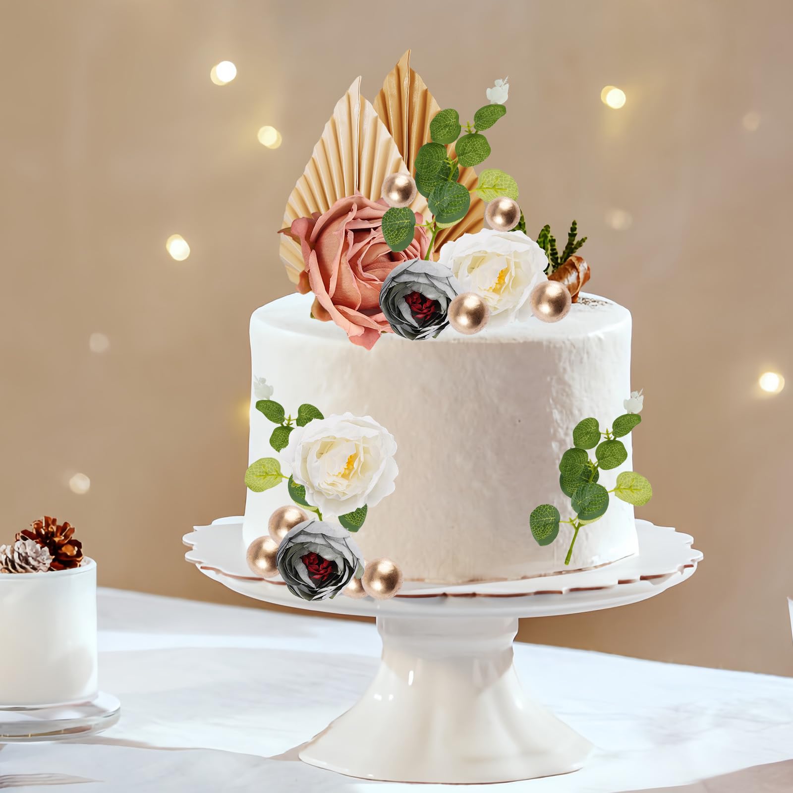 DECORAZIONI PER TORTE a forma di palla da discoteca 20 pezzi anni '70