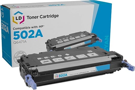 استبدال خرطوشة الحبر المعاد تصنيعها LD لـ HP 502A Q6471A Cyan