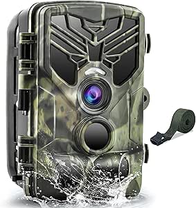 VanBangTec 4K 50MP Night Trap, Invisible Infrared Camera Traps, 0.2S Trigger Speed, IP65 Waterproof, 850nm IR LED Hunting Camera Up to 25 m, with 32GB Card (HC810A) asin的图片