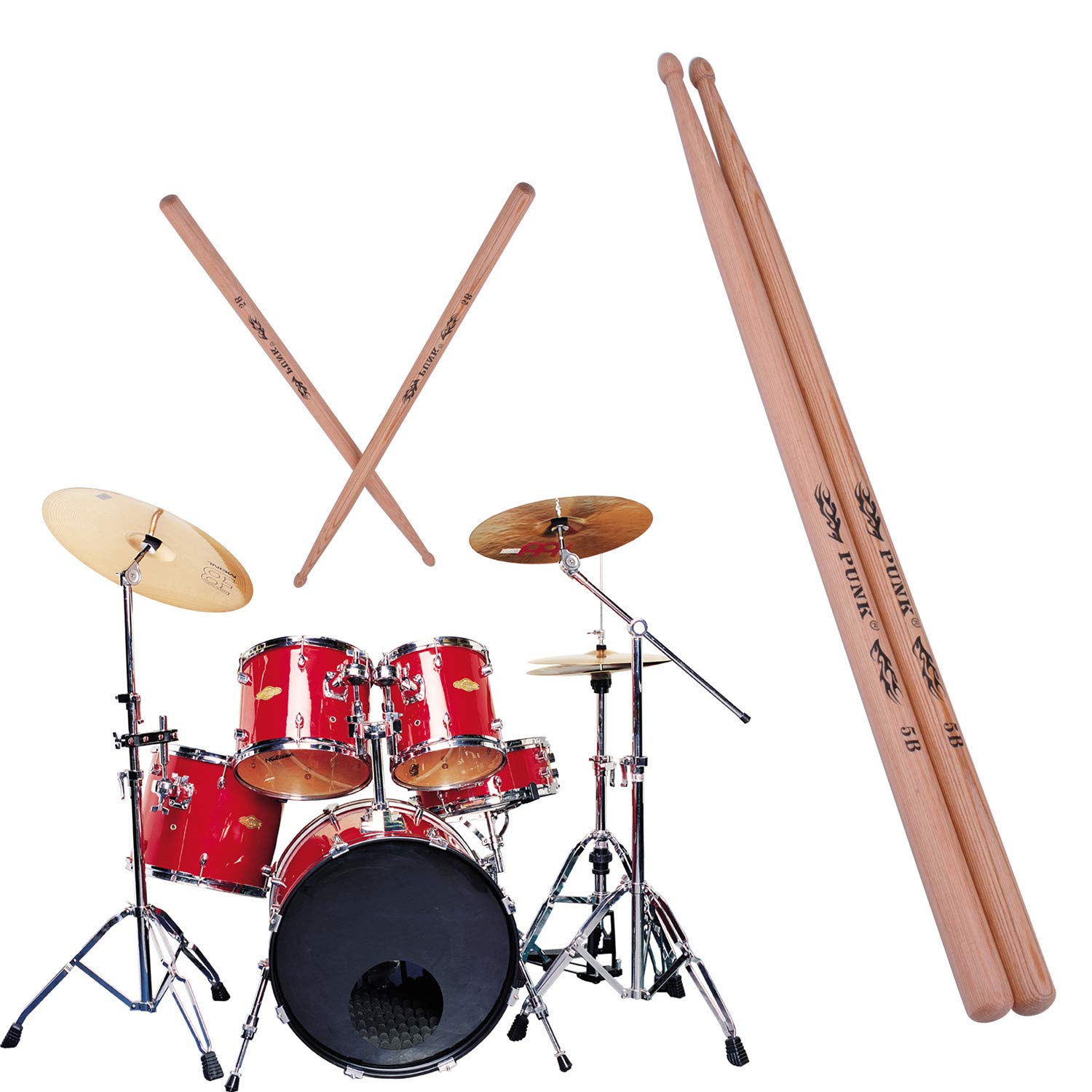 Instruments de musique percussion professionnels de baguettes par Hickory Drmu Stick 5B
