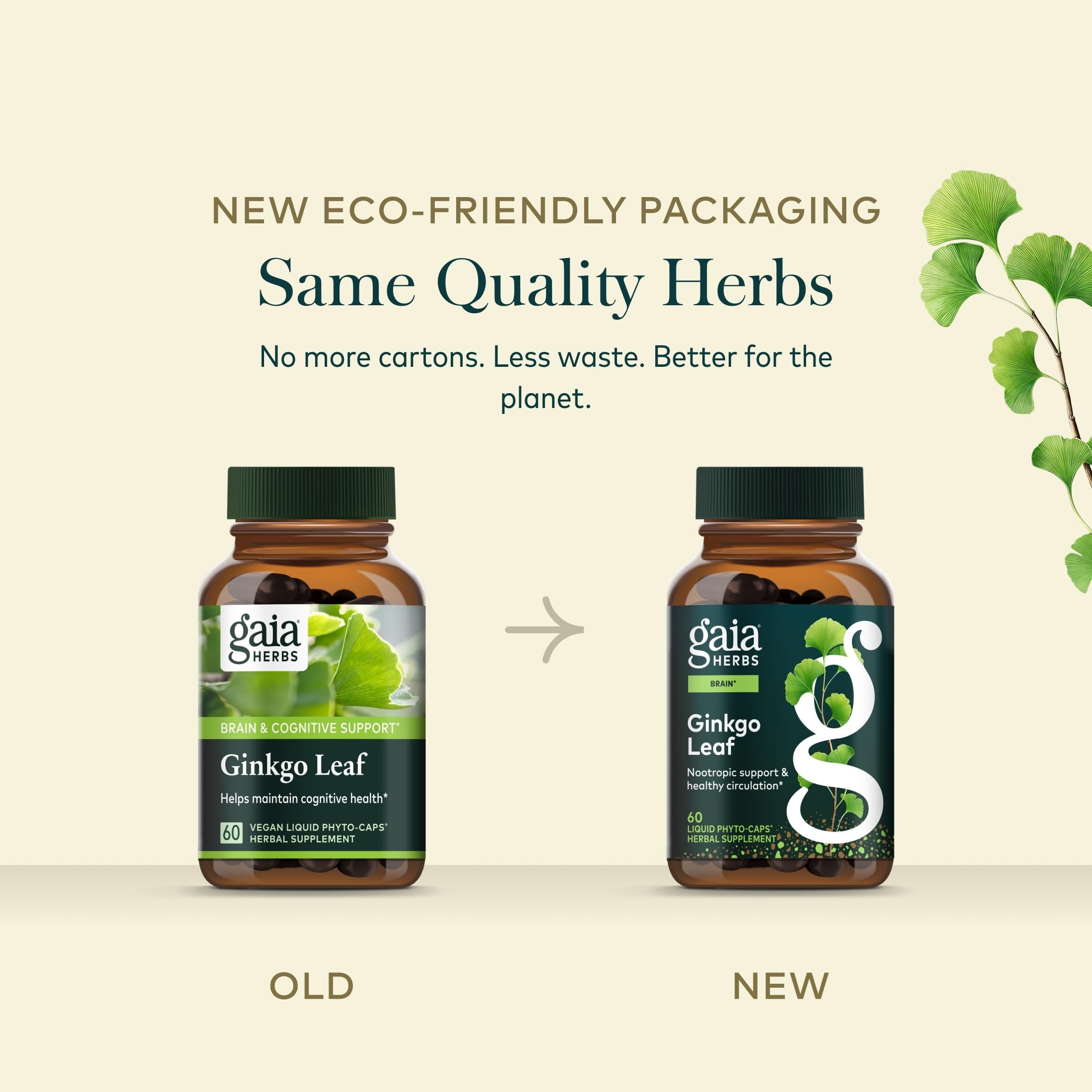 Gaia Herbs Ginkgo Leaf, 60 Vegan Capsules, 30 Servings — Amazon image 7
