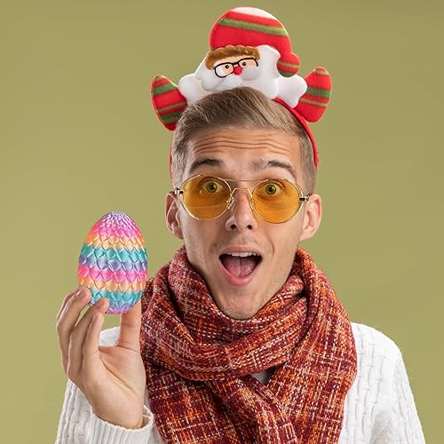 Miniatura 6 de Huevos de dragón pequeños con dragón en el interior, regalos divertidos sorpresa impresos en 3D para niños, juguetes articulados de dragón