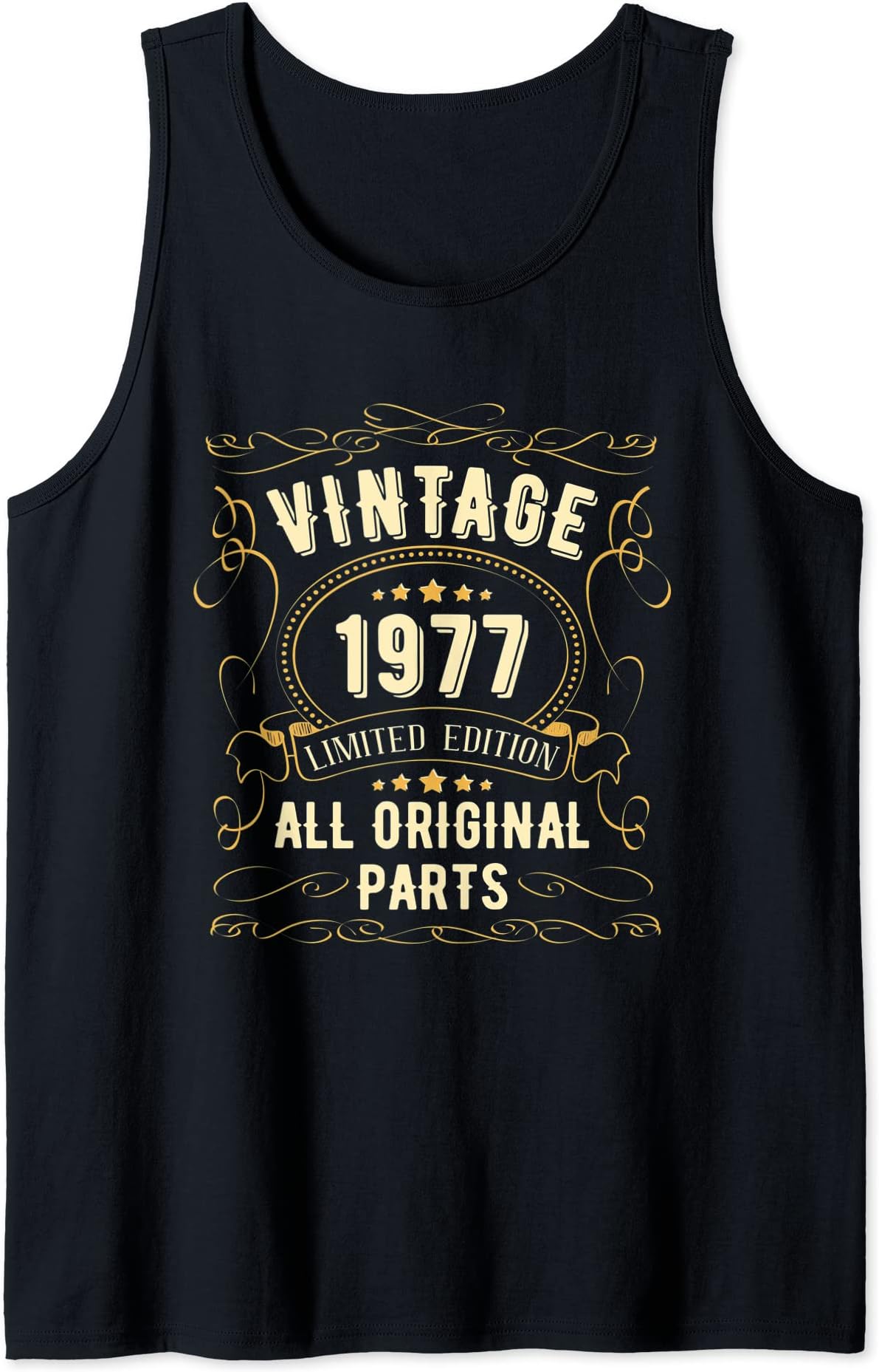 Vintage Born 1977 Birthday Man Woman Vintage 1977 Tank Top
