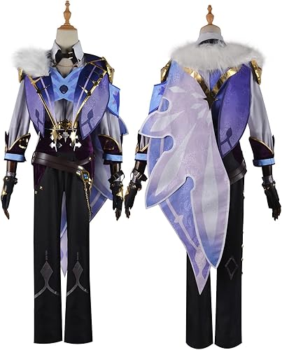 Mens Purple Cosplay Costume for Halloween Carnival Party Suit