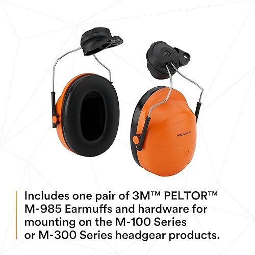 Miniatura 4 de 3M PELTOR Conjunto de orejeras M-985/37333(AAD), para productos Versaflo M-100 y M-300, par, 1 EA/estuche