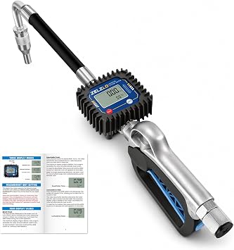 Digital Oil Control Valve Meter Nozzle with 1/2" NPT, 0.5% Accuracy